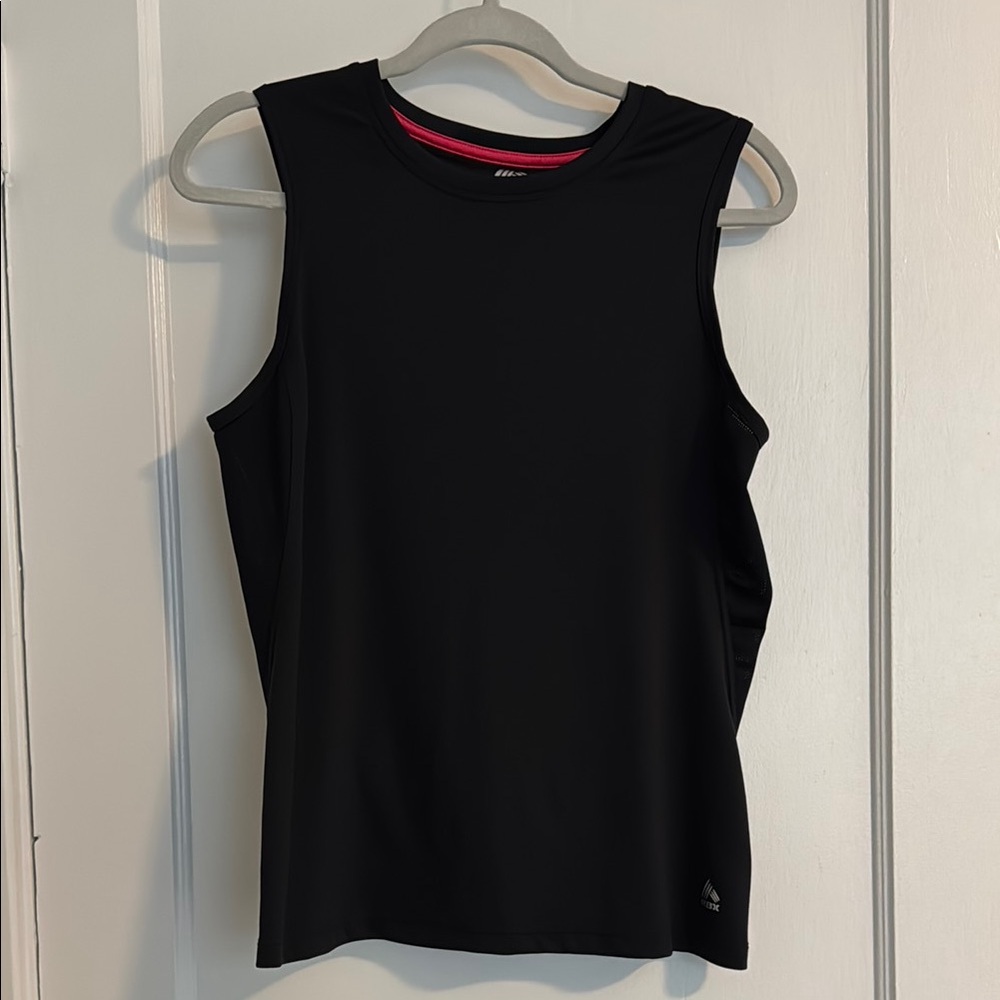 RBX Black Semi-Fitted Sleeveless Athletic Tank Top